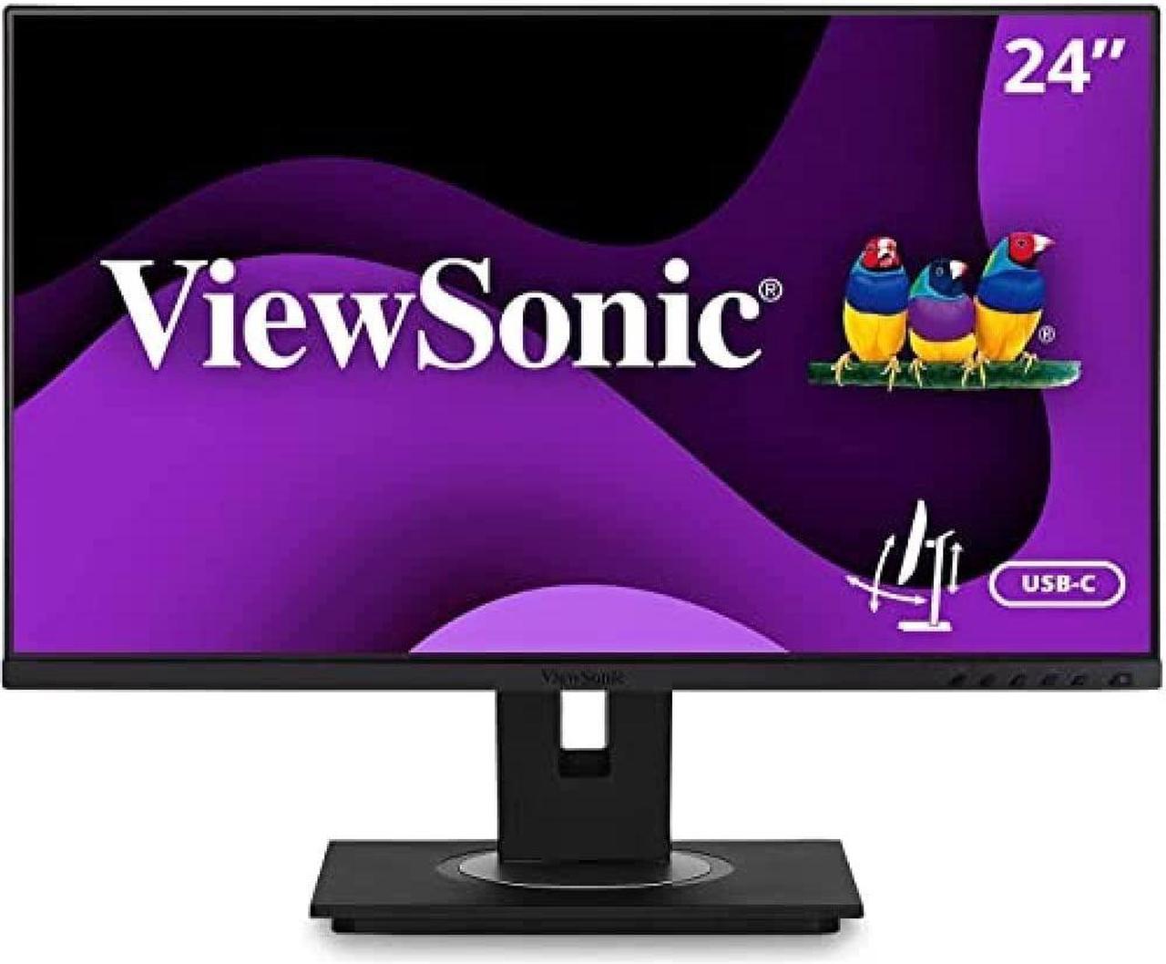 ViewSonic VG2455 VS17528 23.8" 1920 x 1080 D-Sub, HDMI, DisplayPort Built-in Speakers IPS Monitor