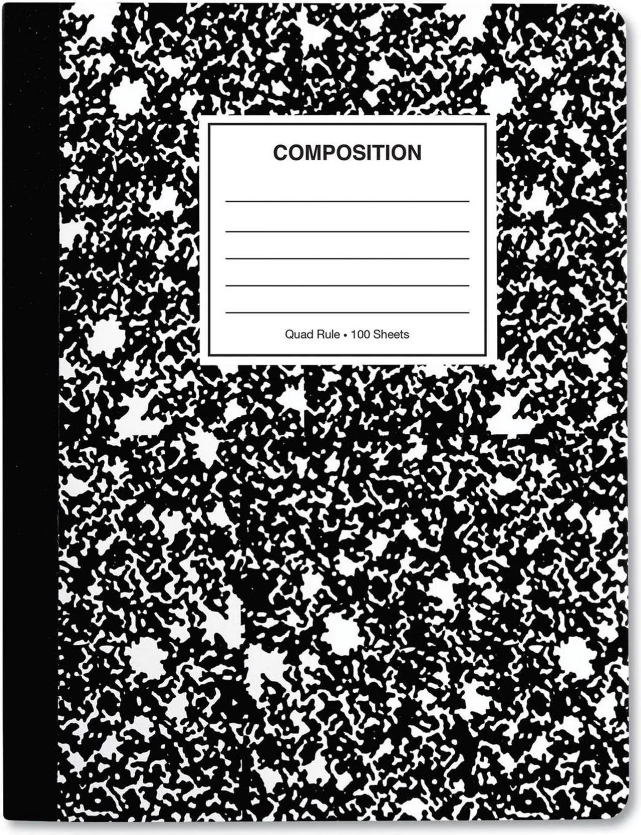 Alt view image 3 of 11 - Universal Quad Rule Composition Book. Quadrille Rule 7.5" x 9.75" 1 Subject Black 20950