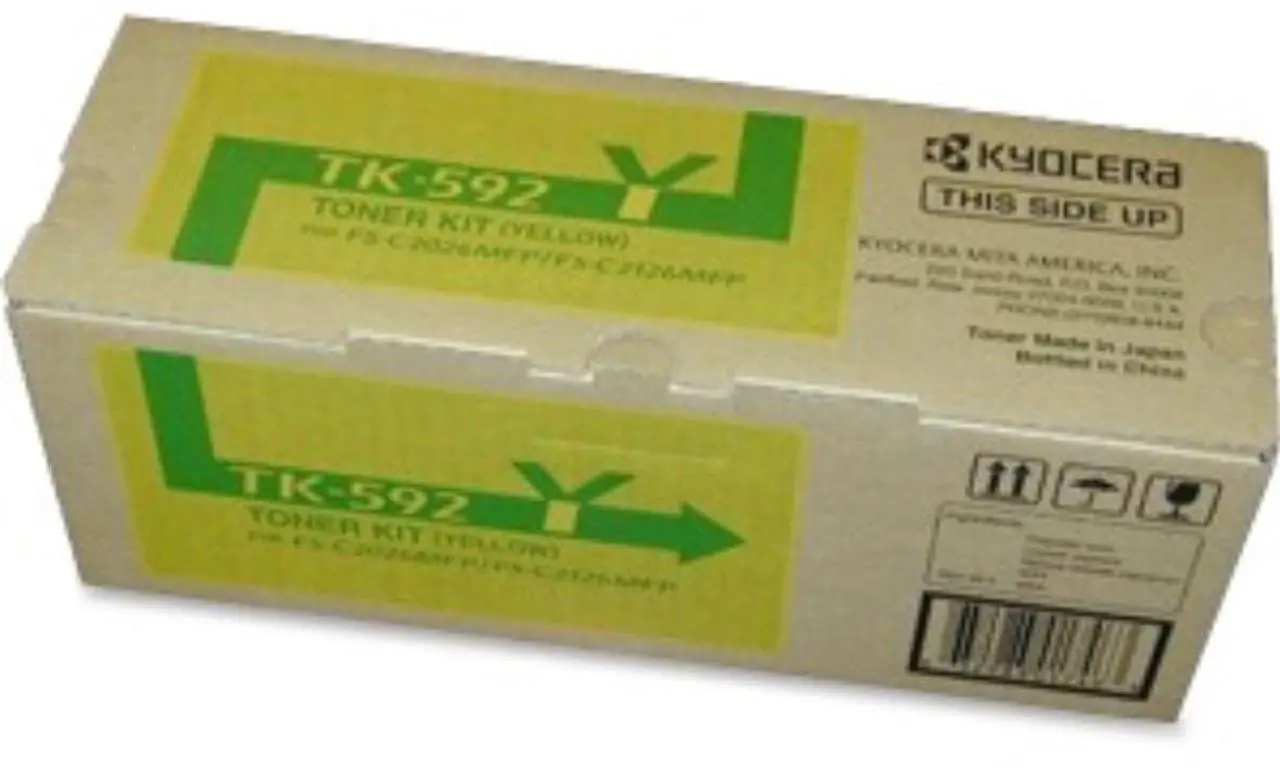 Alt view image 16 of 20 - Kyocera Copystar TK592Y Yellow Toner Yellow