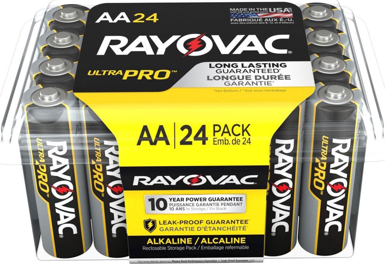Alt view image 3 of 17 - Rayovac Ultra Pro Alkaline Batteries AA 24/Pack ALAA24PPJ