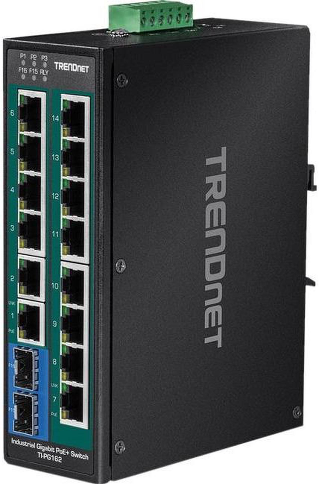 Alt view image 2 of 2 - TRENDNET - BUSINESS CLASS TI-PG162 14PORT GIGABIT POE+ INDUSTRIAL