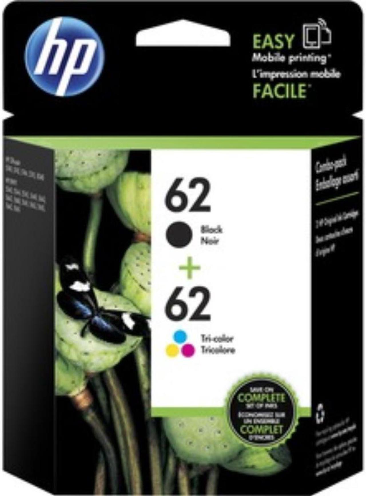 Alt view image 6 of 17 - HP 62 Ink Cartridge - Combo Pack - Black/Cyan/Magenta/Yellow