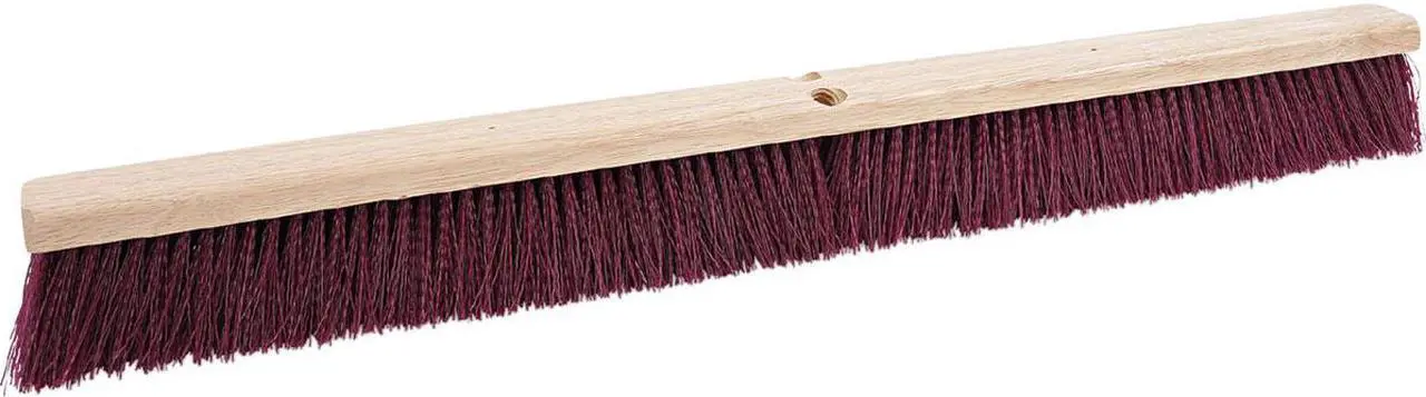 Alt view image 5 of 10 - Boardwalk Floor Brush Head 3 1/4" Maroon Stiff Polypropylene 36" 20336