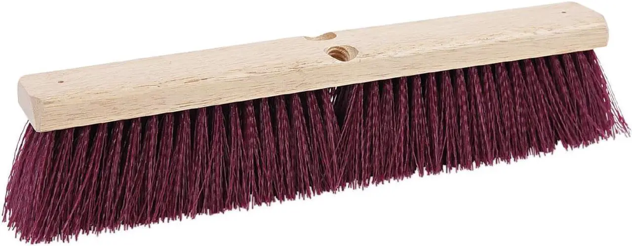Alt view image 4 of 18 - Boardwalk Floor Brush Head 18" Wide Maroon Heavy Duty Polypropylene Bristles