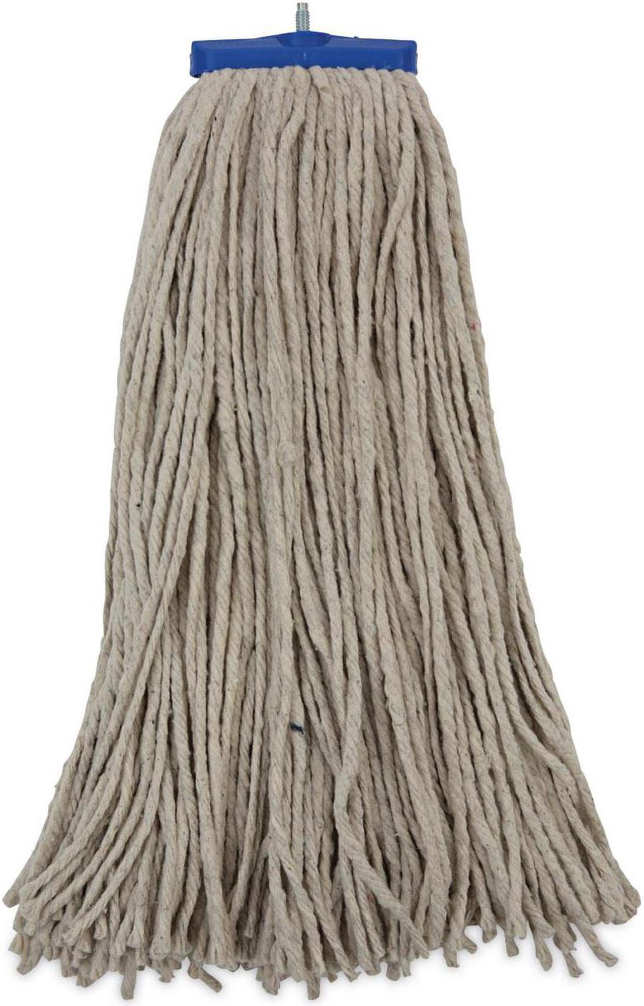 Alt view image 2 of 9 - Boardwalk Mop Head, Lie-Flat Head, Cotton Fiber, 24oz., White, 12/carton BWKCM22024 Includes 12 mop heads per case.