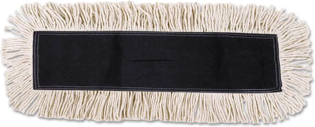 Alt view image 3 of 12 - Boardwalk Disposable Dust Mop Head w/Sewn Center Fringe Cotton/Synthetic 36w x