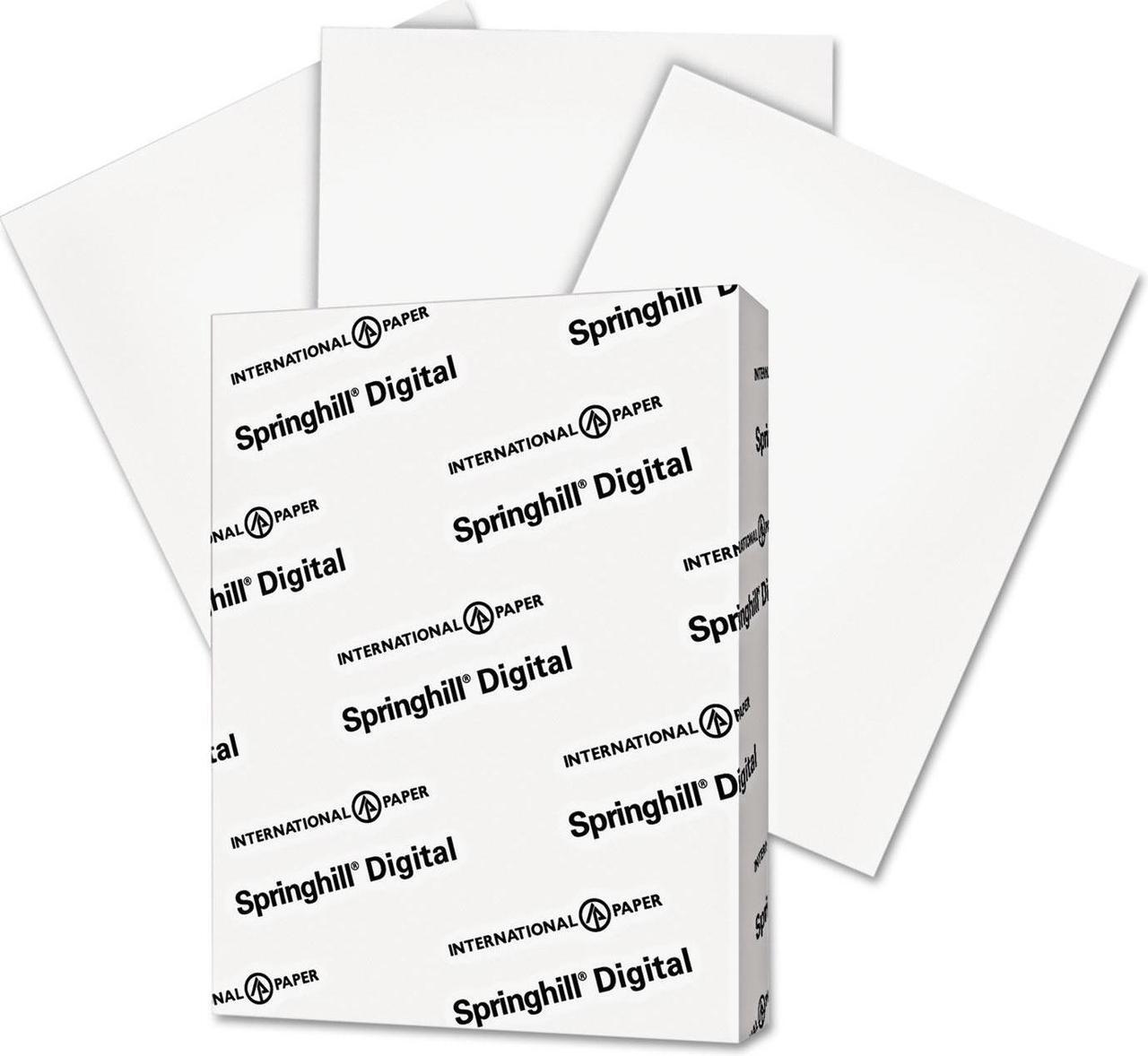 Alt view image 4 of 7 - Springhill Digital Index White Card Stock 110 lb 8 1/2 x 11 250 Sheets/Pack
