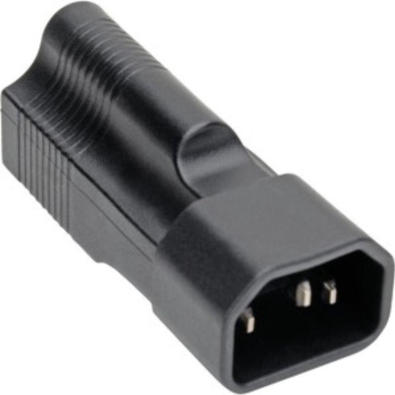 Tripp Lite NEMA 5-15R to C14 Power Cord Adapter Converter 10A 125V Black