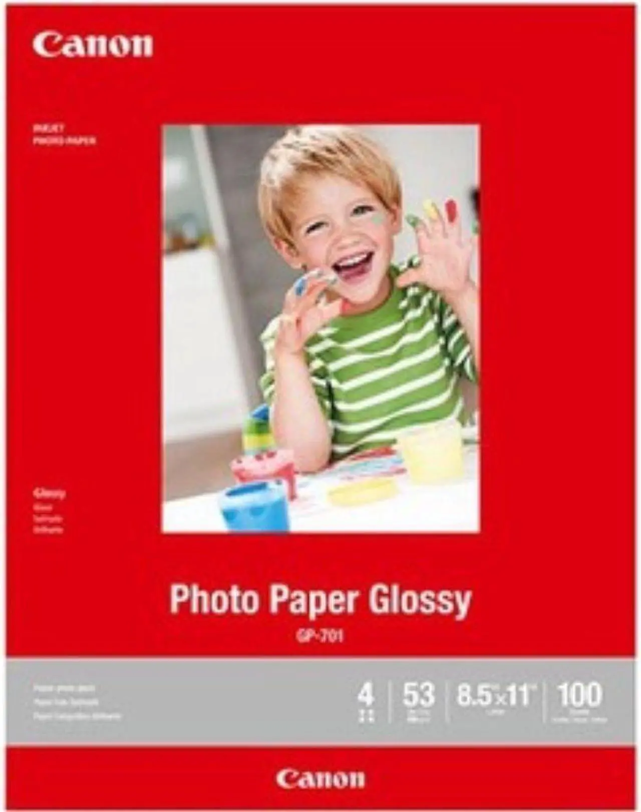 Alt view image 13 of 14 - Canon Glossy Photo Paper GP-701 Inkjet Print 8 1/2" x 11" - Glossy - 100 Sheet