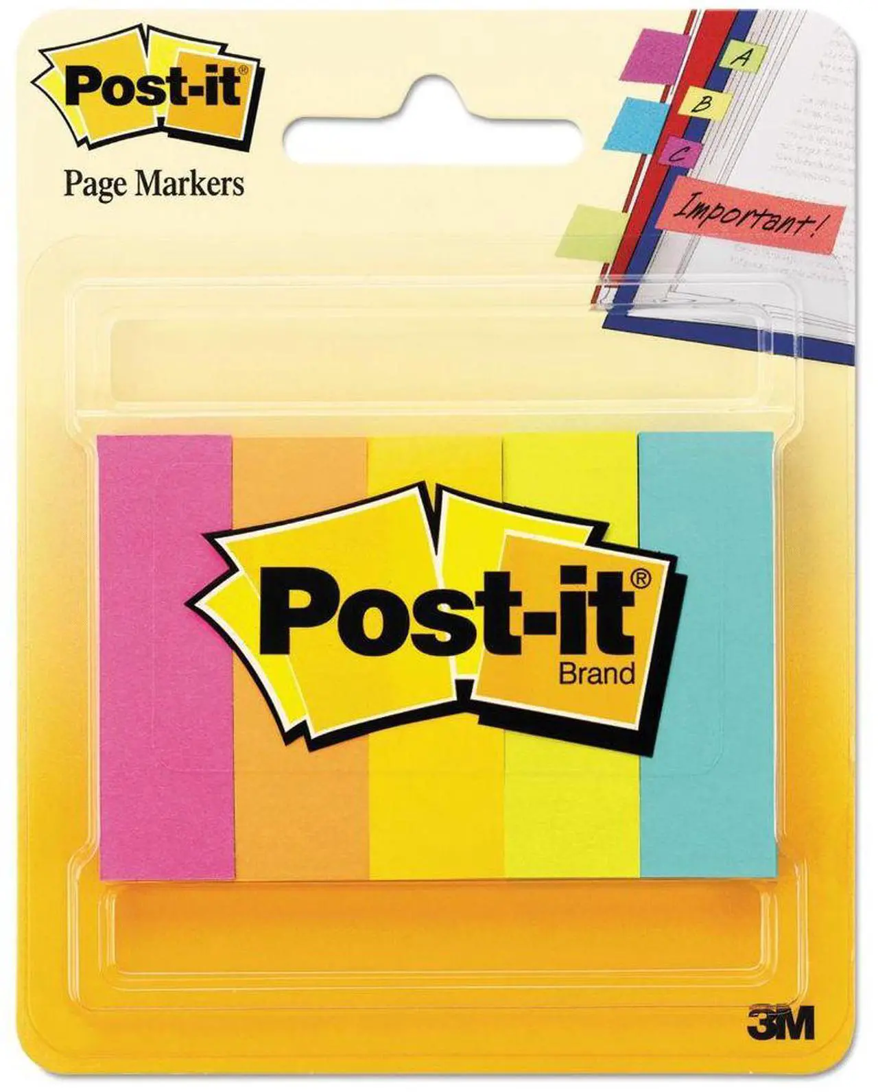 Alt view image 9 of 20 - Post-it Page Flag Markers Assorted Brights 100 Strips/Pad 5 Pads/Pack 6705AN