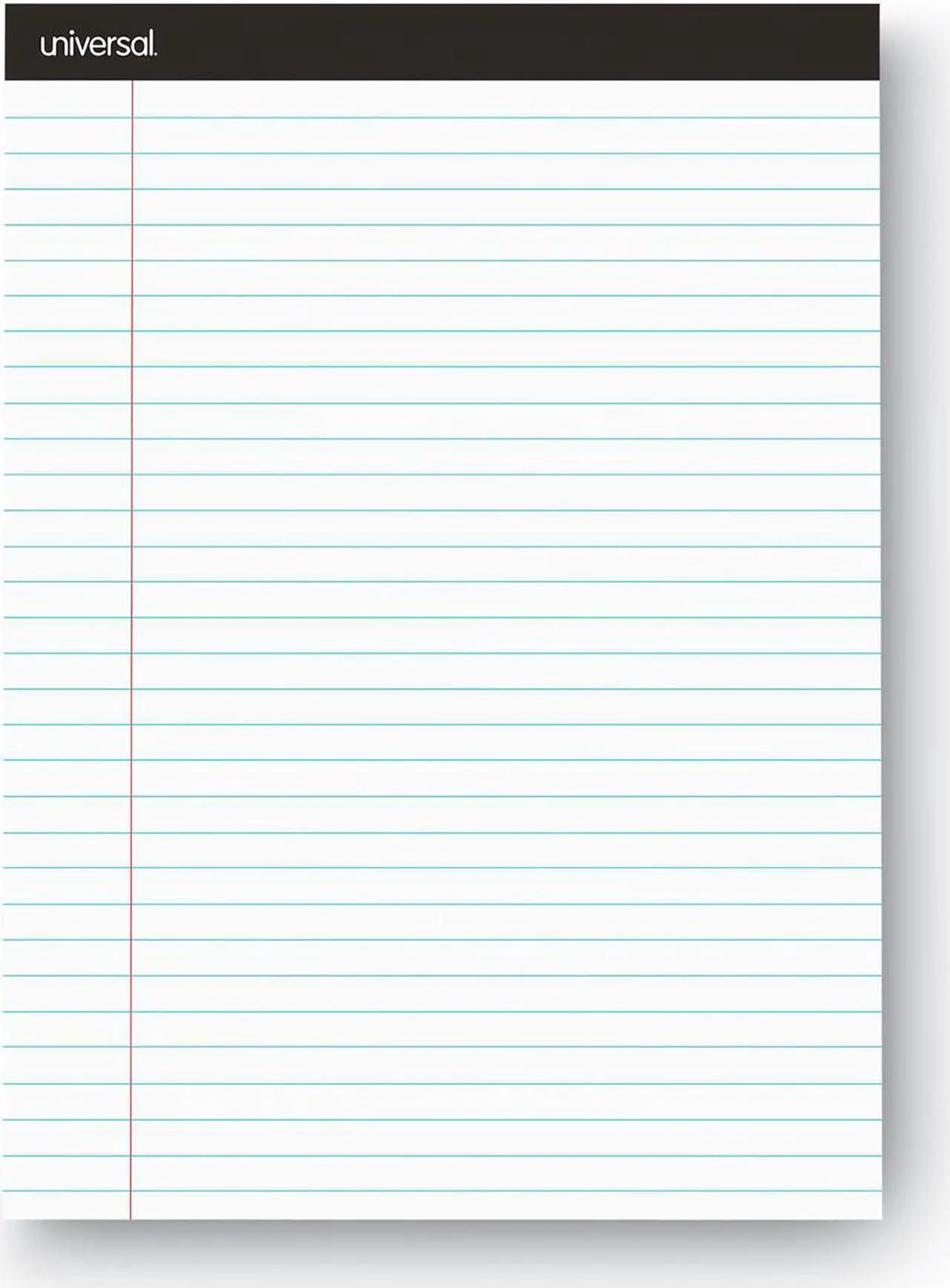 Alt view image 3 of 5 - Innovera UNV30730 Premium Ruled Writing Pads, White, 8.5 X 11.75, Legal/Wide, 50 Sheets, 12 Pads