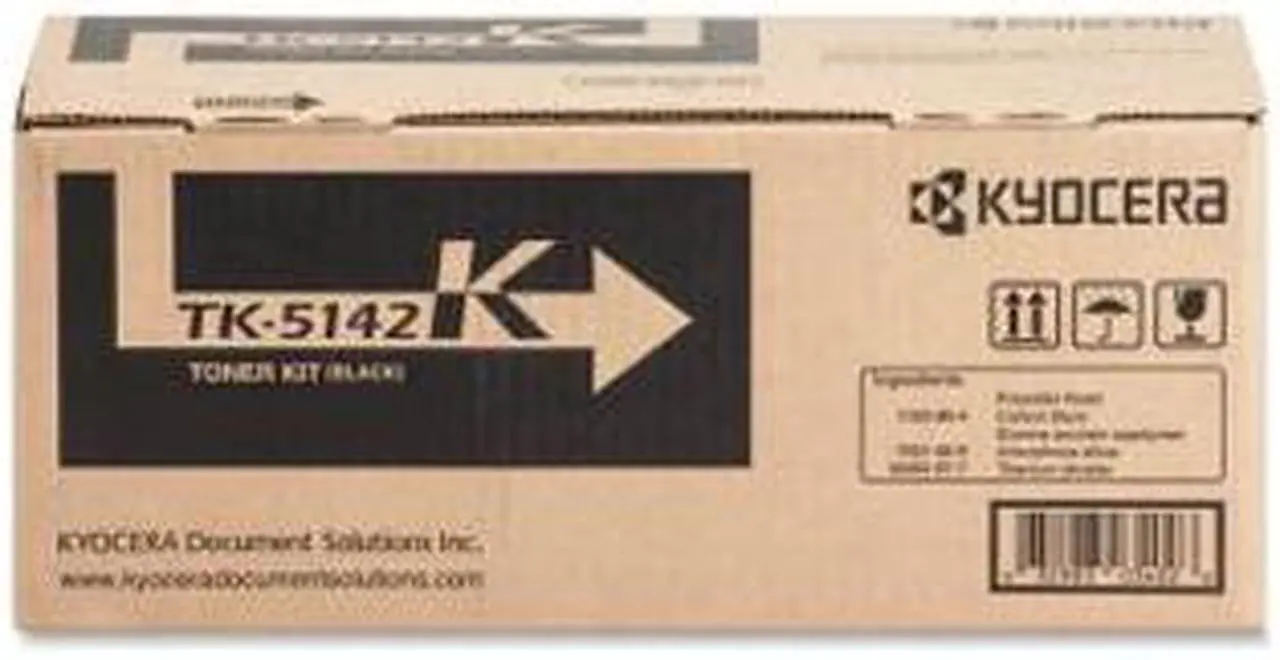 Alt view image 4 of 9 - Black Toner Cartridge for Kyocera TK-5142K ECOSYS M6530cdn, ECOSYS P6130cdn, Genuine Kyocera Brand