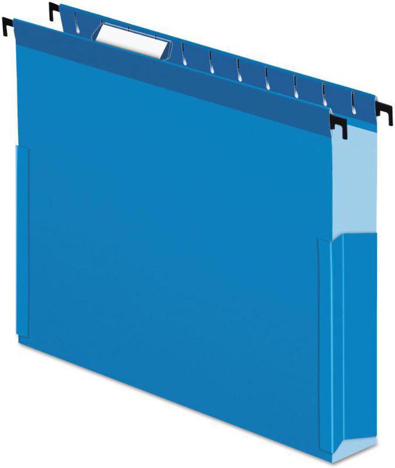 Alt view image 13 of 15 - Esselte Pendaflex / ACCO - 59203 - SureHook Reinforced Hanging Box Files, 3 Exp with Sides, Letter, Blue, 25/Box