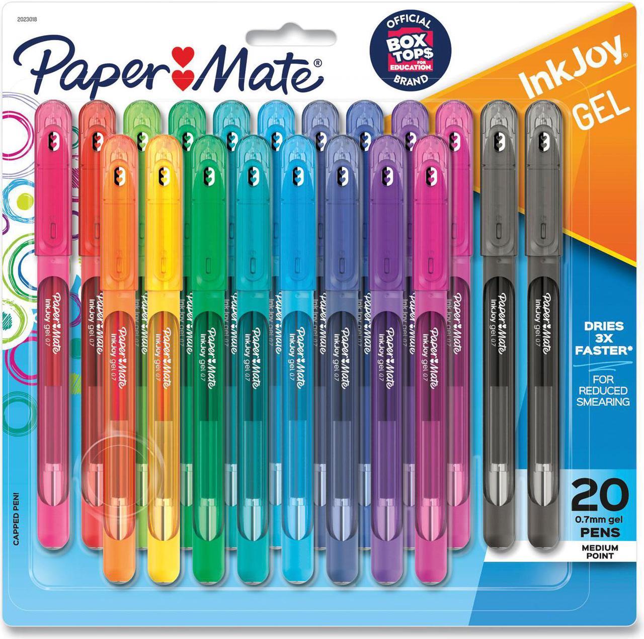 Alt view image 10 of 20 - Paper Mate InkJoy Gel Stick Pen 0.7 mm Medium Assorted Ink 14/Pack 2023009