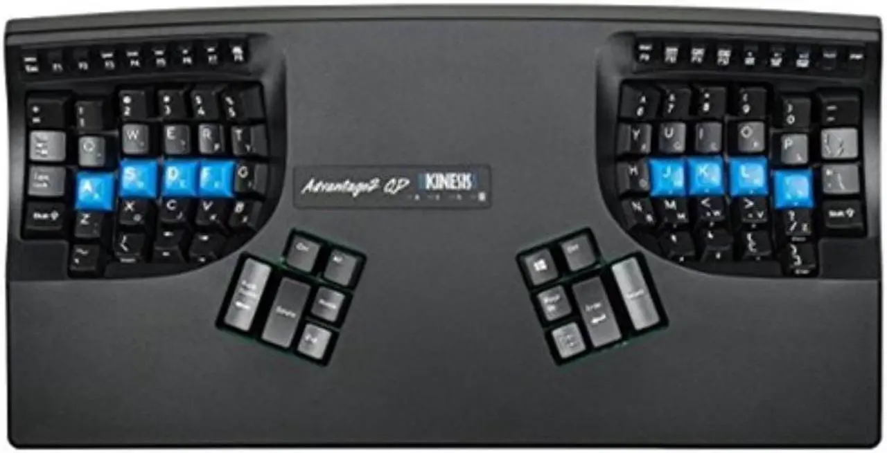 Alt view image 5 of 5 - Kinesis KB600QD Advantage2 QD Ergonomic Keyboard for Dvorak Typists
