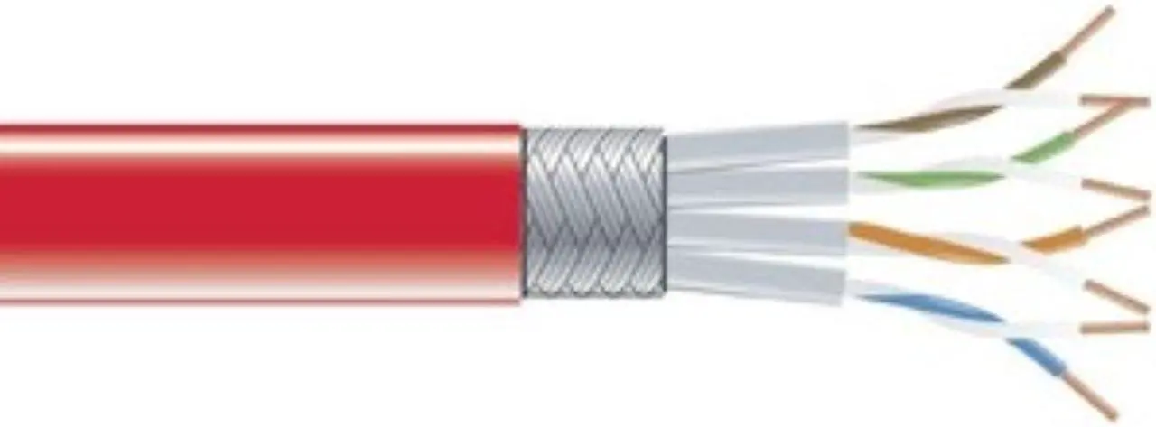 Main image of BLACK BOX EVNSL0272RD-1000 CAT6 250MHZ STR SFTP PVC RD 1000FT SPL