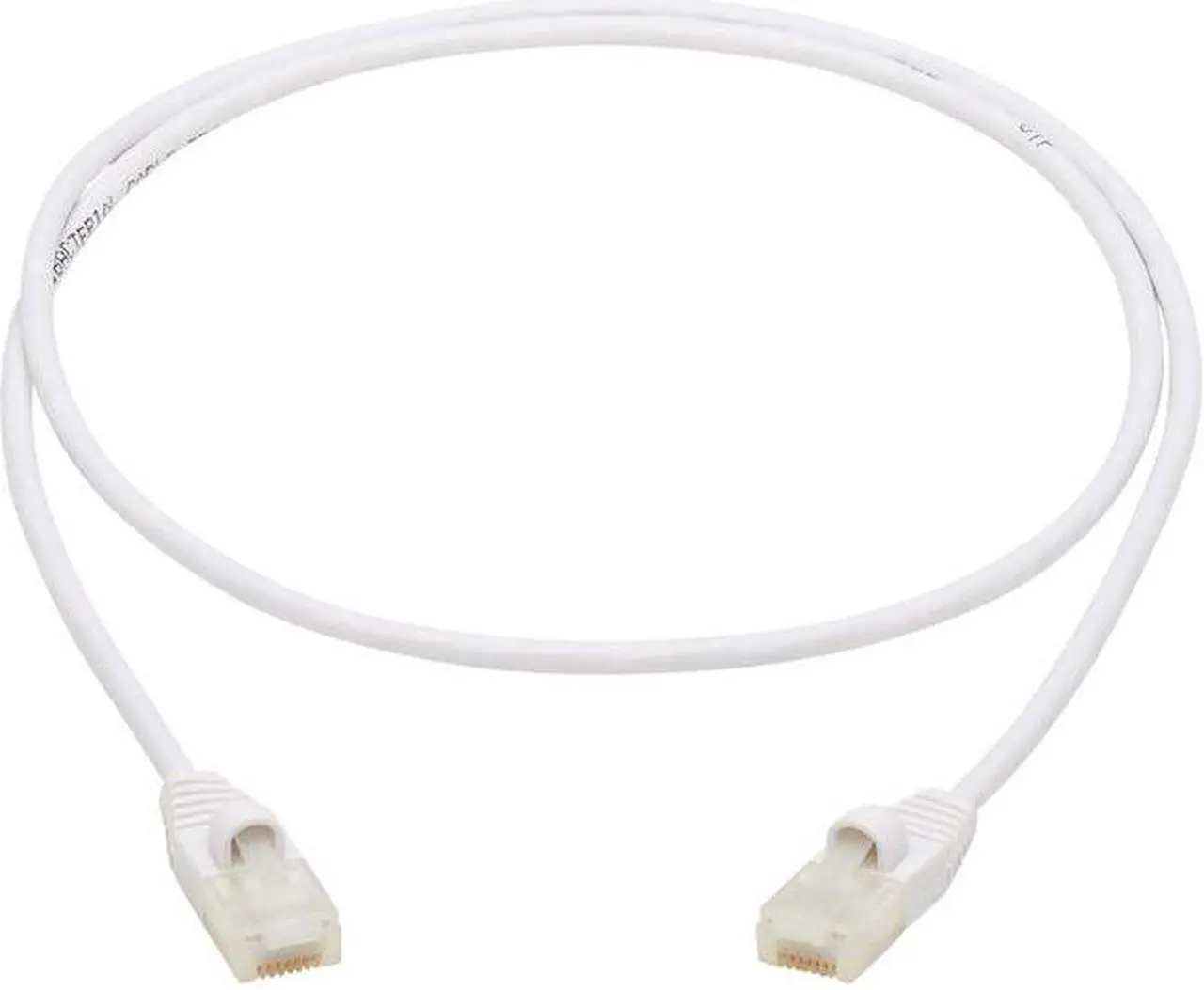Alt view image 10 of 16 - TRIPP LITE N261AB-S02-WH 2 ft. Cat 6A White Safe-IT Cat6a 10G-Certified Snagless Antibacterial Slim UTP Ethernet Cable (RJ45 M/M), White