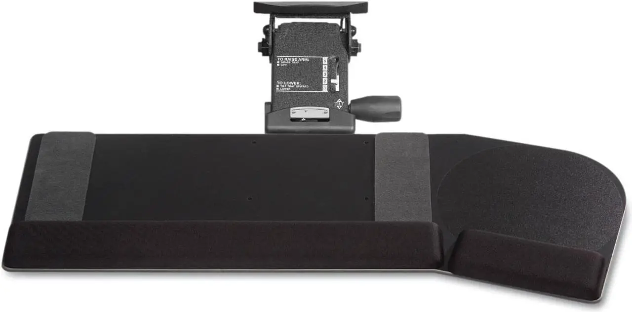 Alt view image 7 of 7 - Kelly Computer Supply Leverless Lift N Lock California Keyboard Tray 28 x 10