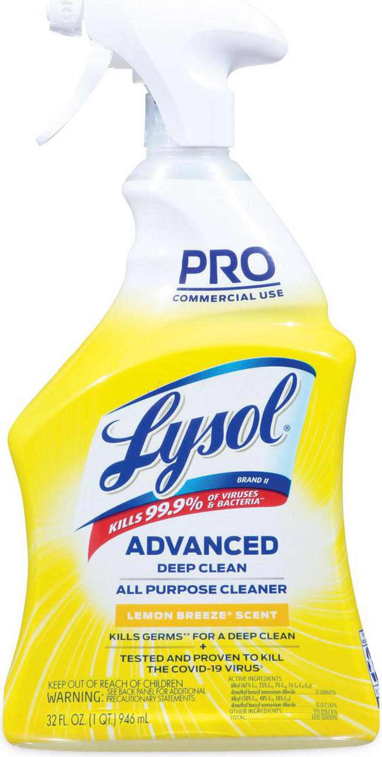 Main image of Lysol Advanced Deep Clean All Purpose Cleaner Lemon Breeze 32 Oz 12/Carton