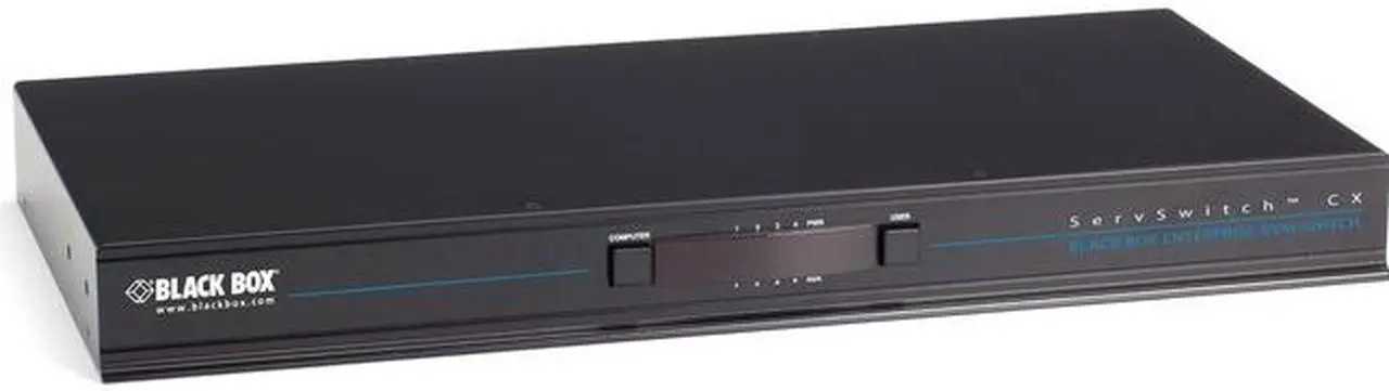 Alt view image 3 of 10 - BLACK BOX KV0424A-R2 KVM SWT CTX SH VGA PS2 USB 4USR 24PT