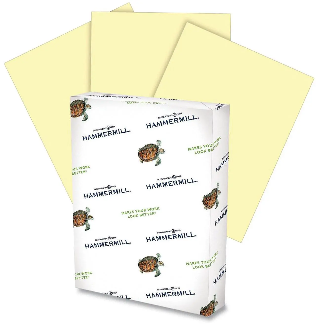 Alt view image 3 of 8 - Hammermill Multipurpose Paper 20lb. 8-1/2"x14" Canary 103358