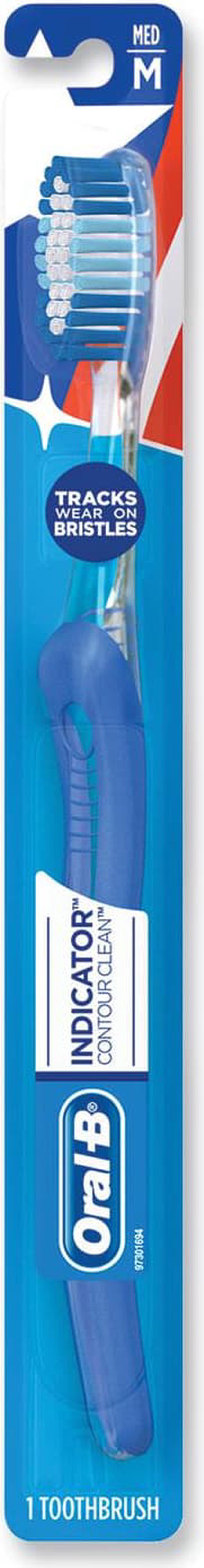Alt view image 7 of 14 - Oral B Indicator Contour Clean Soft Toothbrush Blue 80200