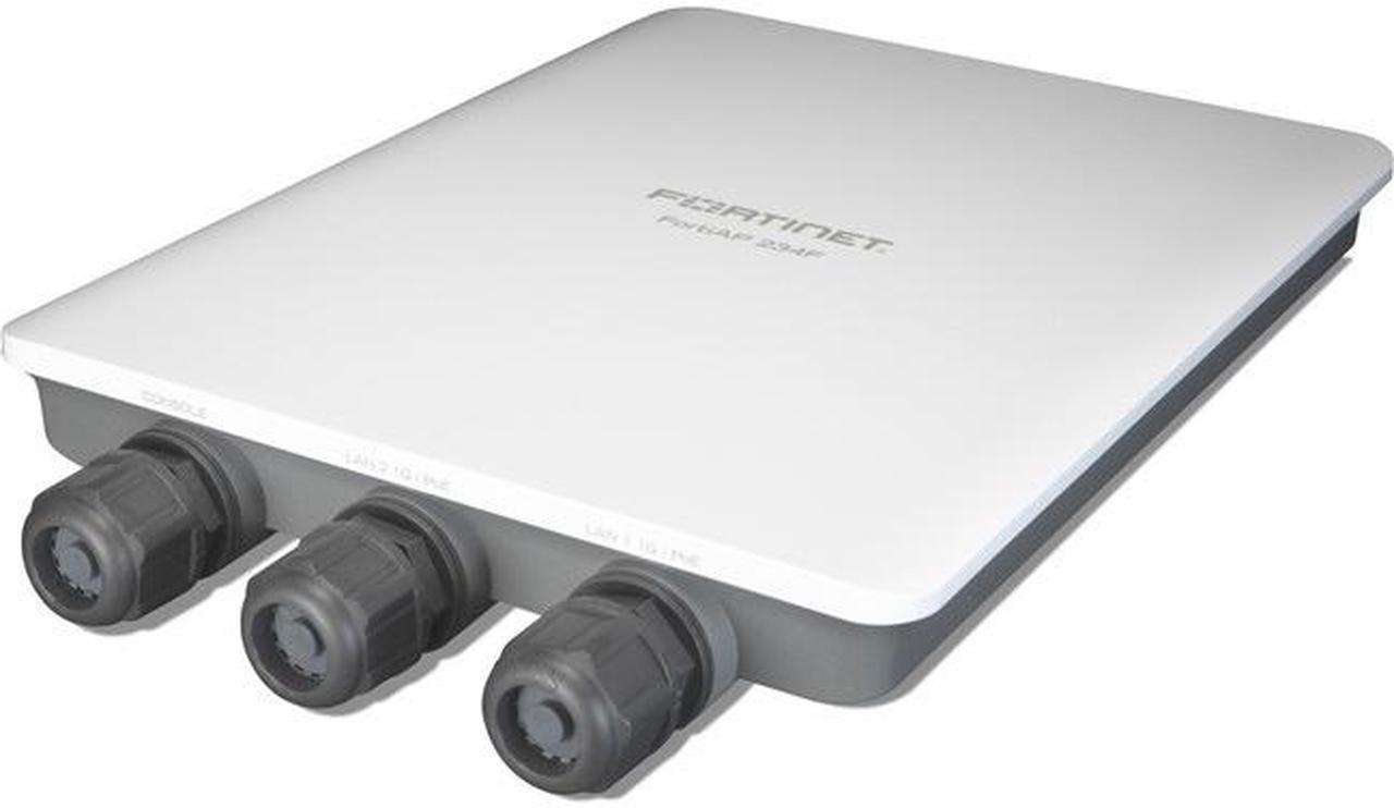 Fortinet FortiAP 234F Wireless Indoor/Outdoor Wi-Fi 6 Access Point, Tri radio, Wall/Pole mounting kit included