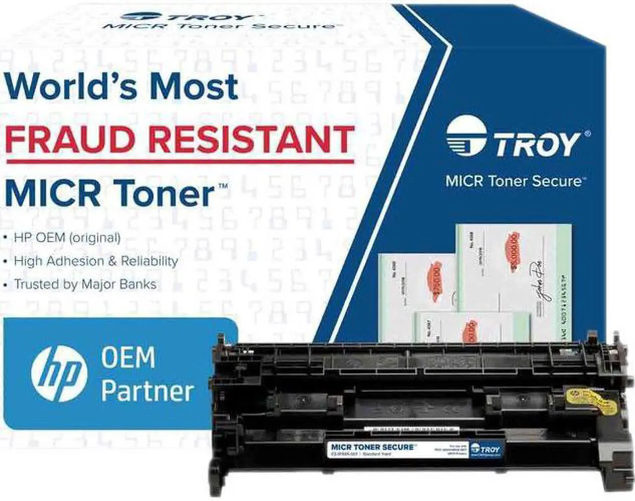 Main image of Troy Toner Secure Original MICR Toner Cartridge Alternative for Troy HP Black 02CF258A001