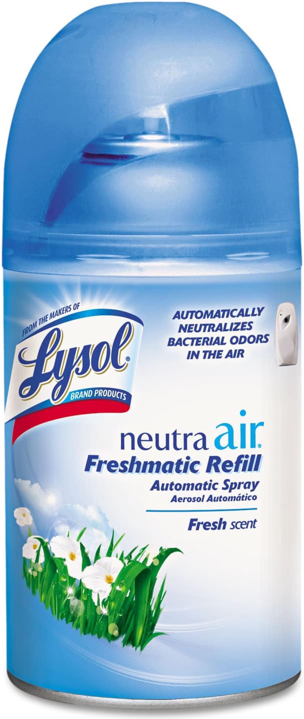 Alt view image 9 of 9 - LYSOL NEUTRA AIR FRESHMATIC 79831CT, Freshmatic Ultra Automatic Spray Disp. Refill, Fresh Scent, Aerosol, 6.17oz