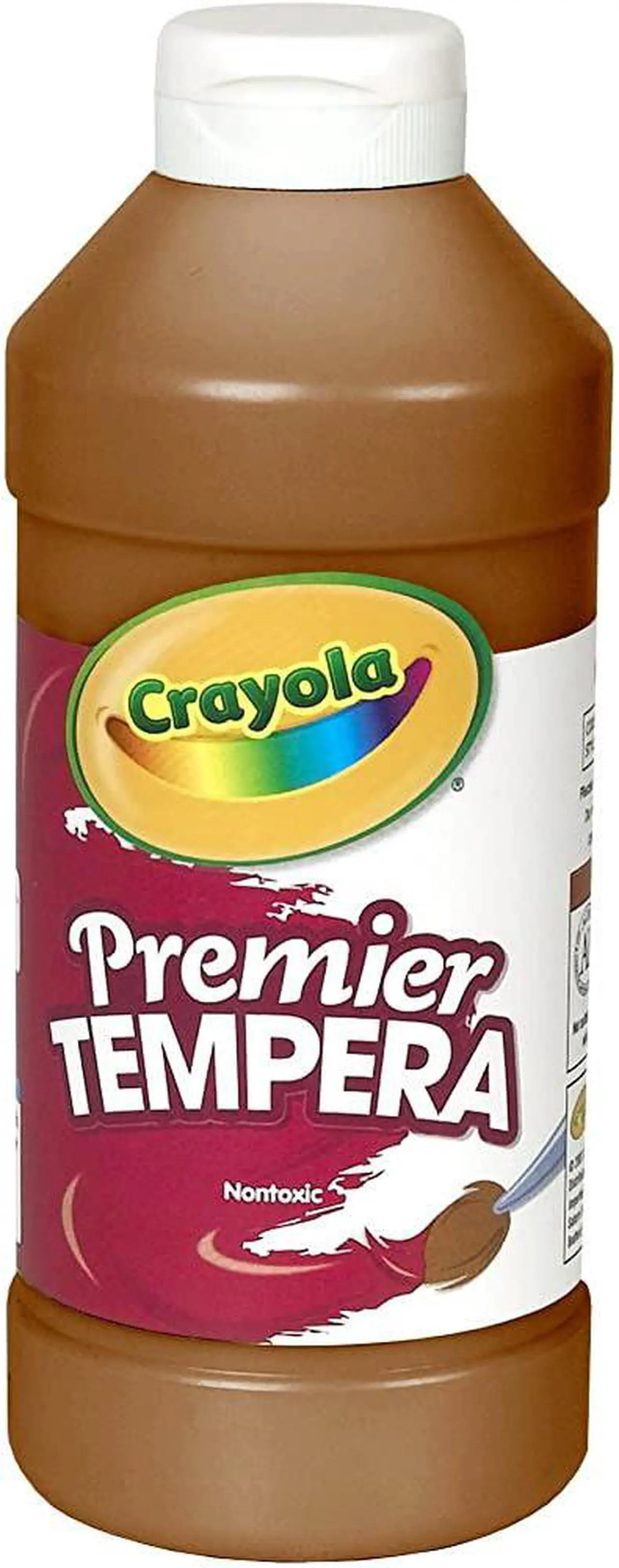 Alt view image 4 of 6 - Crayola. 541216007 Premier Tempera Paint, Brown, 16 oz