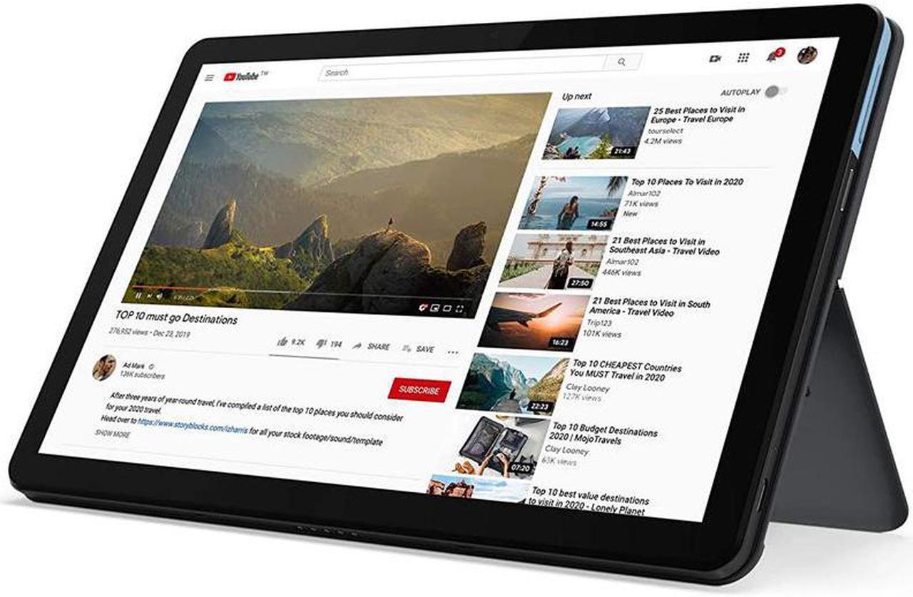 Alt view image 13 of 20 - Lenovo Chromebook Duet Laptop, 10.1" FHD IPS Touch  400 nits, MediaTek Helio P60T,  ARM Mali-G72 MP3 Graphics, 4GB, 64GB eMMC, Chrome Os