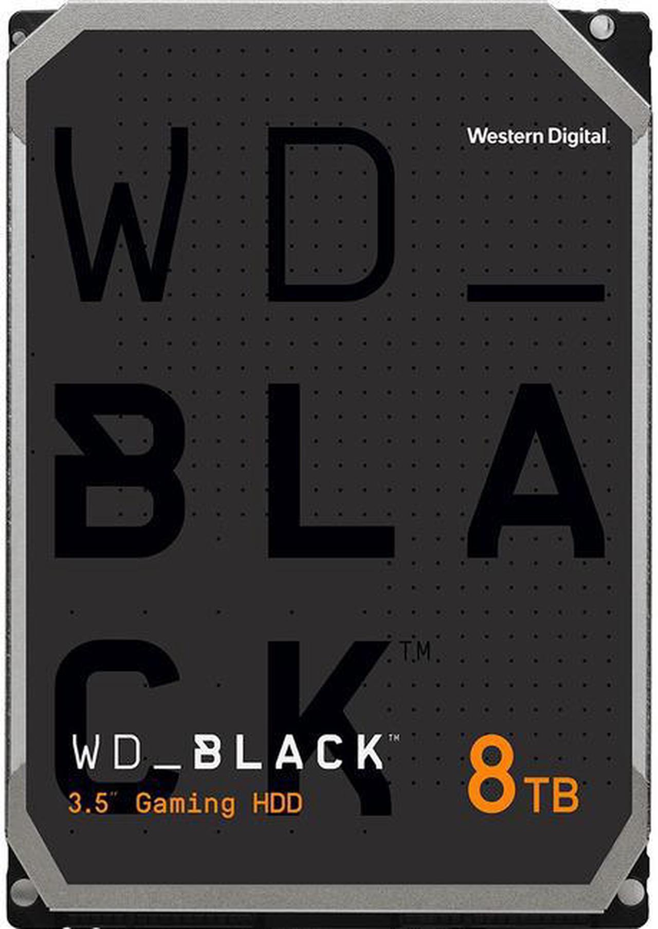 WD Black WD8002FZWX 8TB 7200 RPM 128MB Cache SATA 6.0Gb/s 3.5" Hard Drives