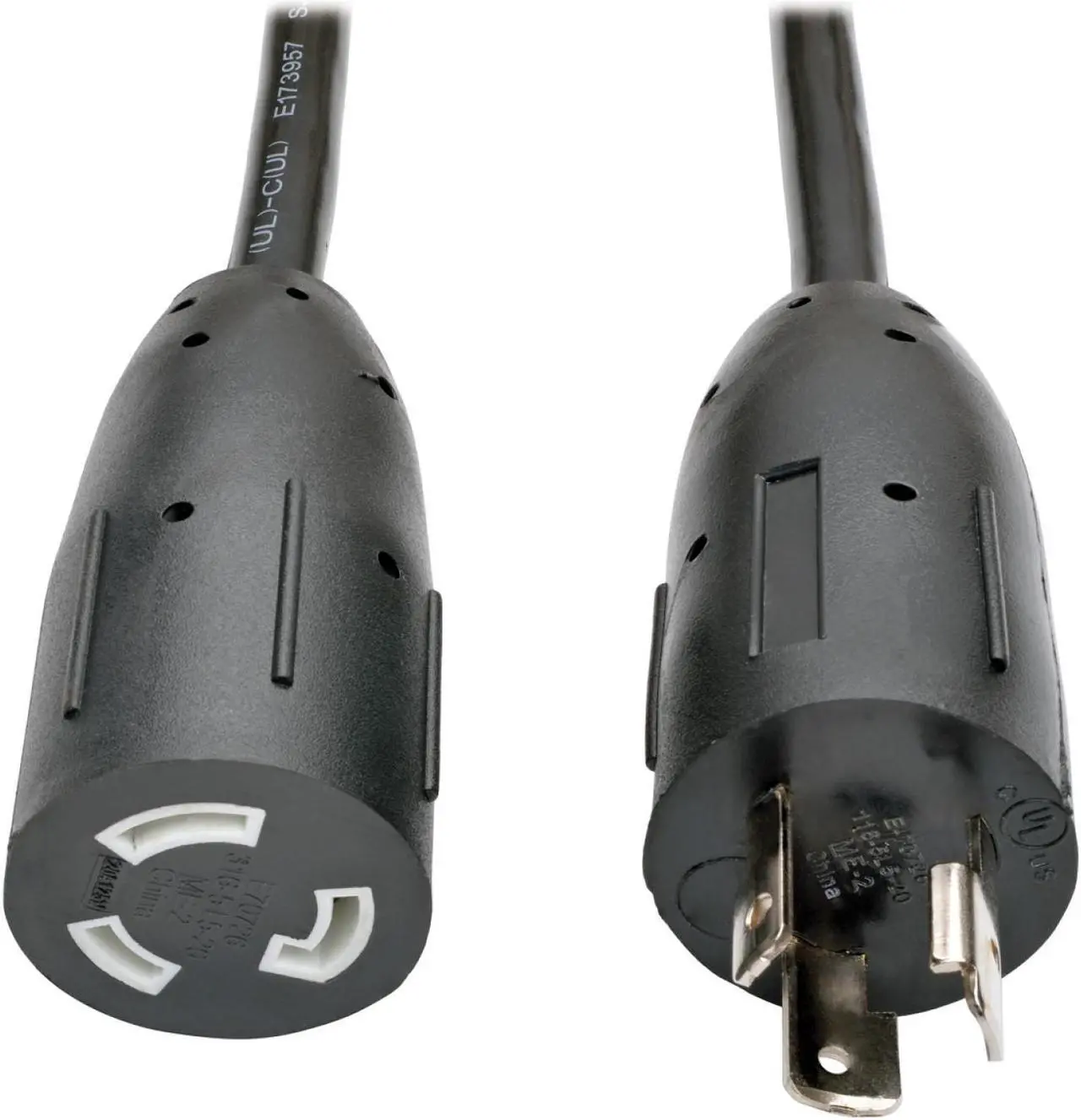 Alt view image 7 of 12 - Tripp Lite Model P046-015-LL 15 ft. Heavy-Duty Power Extension Cord, 20A, 12AWG (NEMA L5-20P to NEMA L5-20R), Locking Connectors, 15 ft.Female to Male