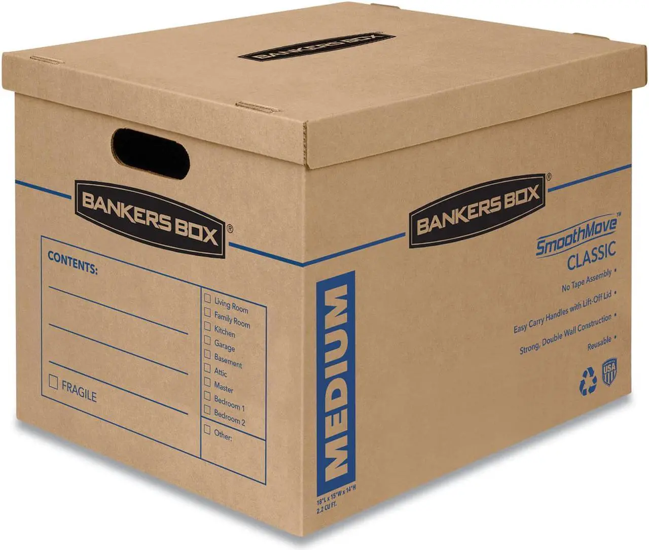 Alt view image 2 of 9 - Bankers Box Storage,Medium Classic Mo 7717201