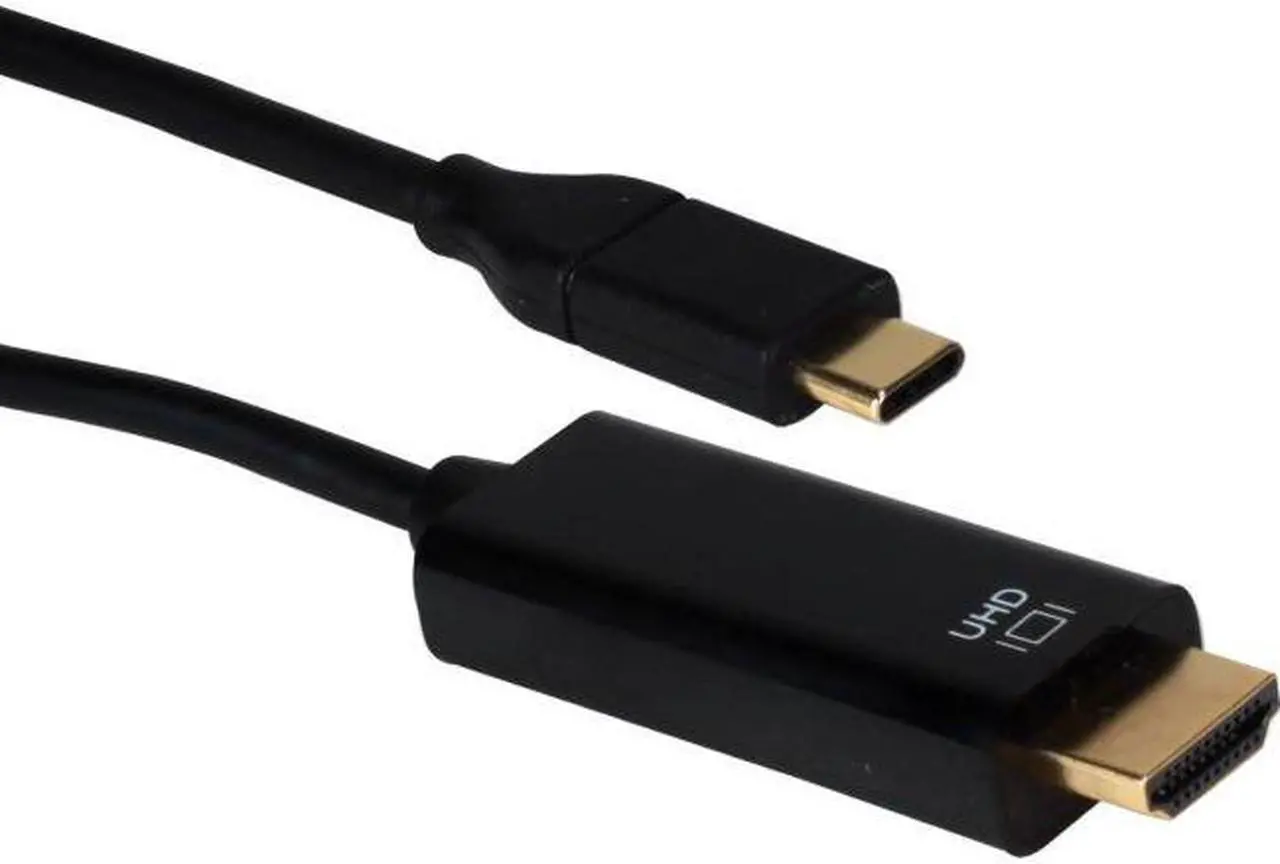 Alt view image 6 of 6 - QVS USBCHD-06 6 ft. USB-C-Thunderbolt 3 to HDMI Ultra HD Video Converter Cable