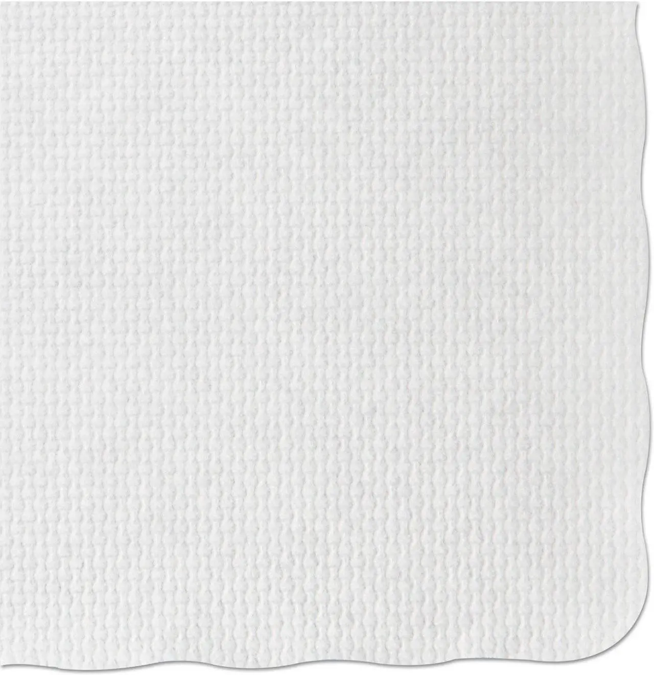 Alt view image 2 of 16 - Hoffmaster PM32052 Knurl Embossed Scalloped Edge Placemats, 9 1/2 x 13 1/2, White, 1000/Carton, 1 Carton