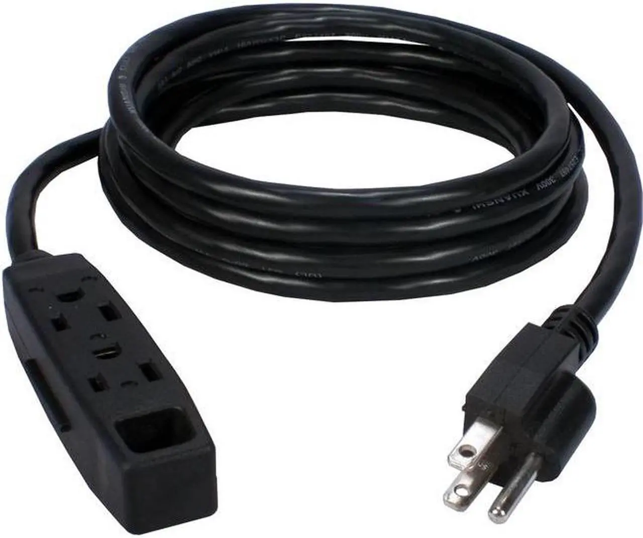 Alt view image 13 of 15 - QVS PC3PX-10 3 Outlets Power Strip 125V Input Voltage 10 ft. Cord Length