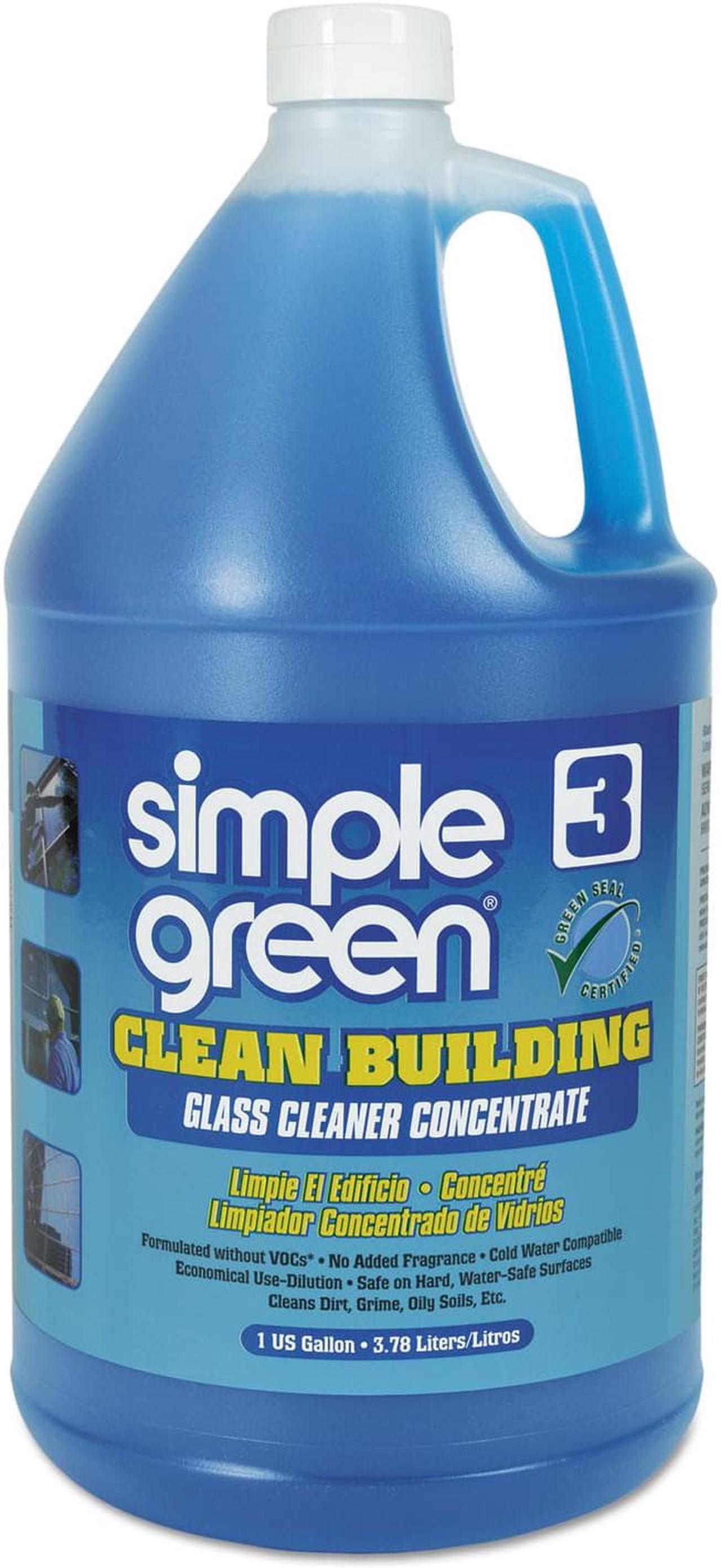 Alt view image 4 of 6 - Simple Green Glass Cleaner, 1 gal. Jug, Unscented Liquid, 1:30, 2 PK