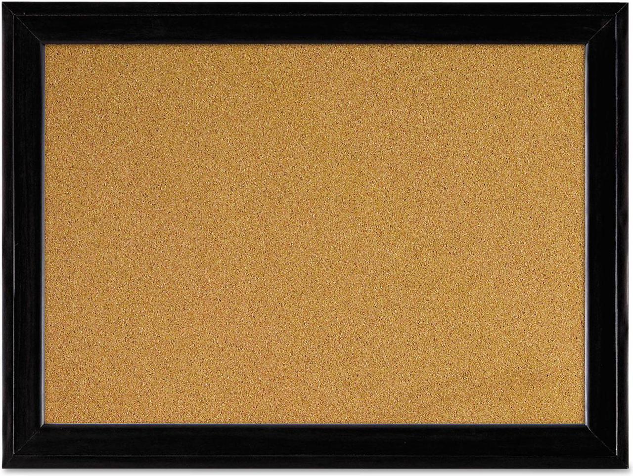 Main image of Quartet Cork Board Bulletin Board, 11? x 17? Framed Corkboard, Black Frame, Decorative Hanging Pin Board, Perfect for Office & Home Decor, Home School Message Board or Vision Board (79279)