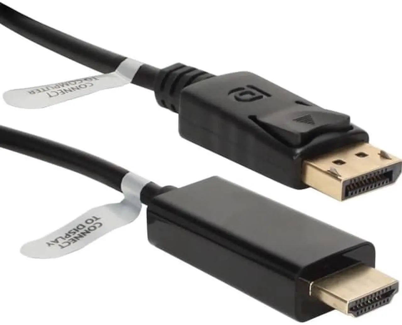 Alt view image 3 of 7 - QVS DPHD-03 3FT DISPLAYPORT TO HDMI DIGITAL