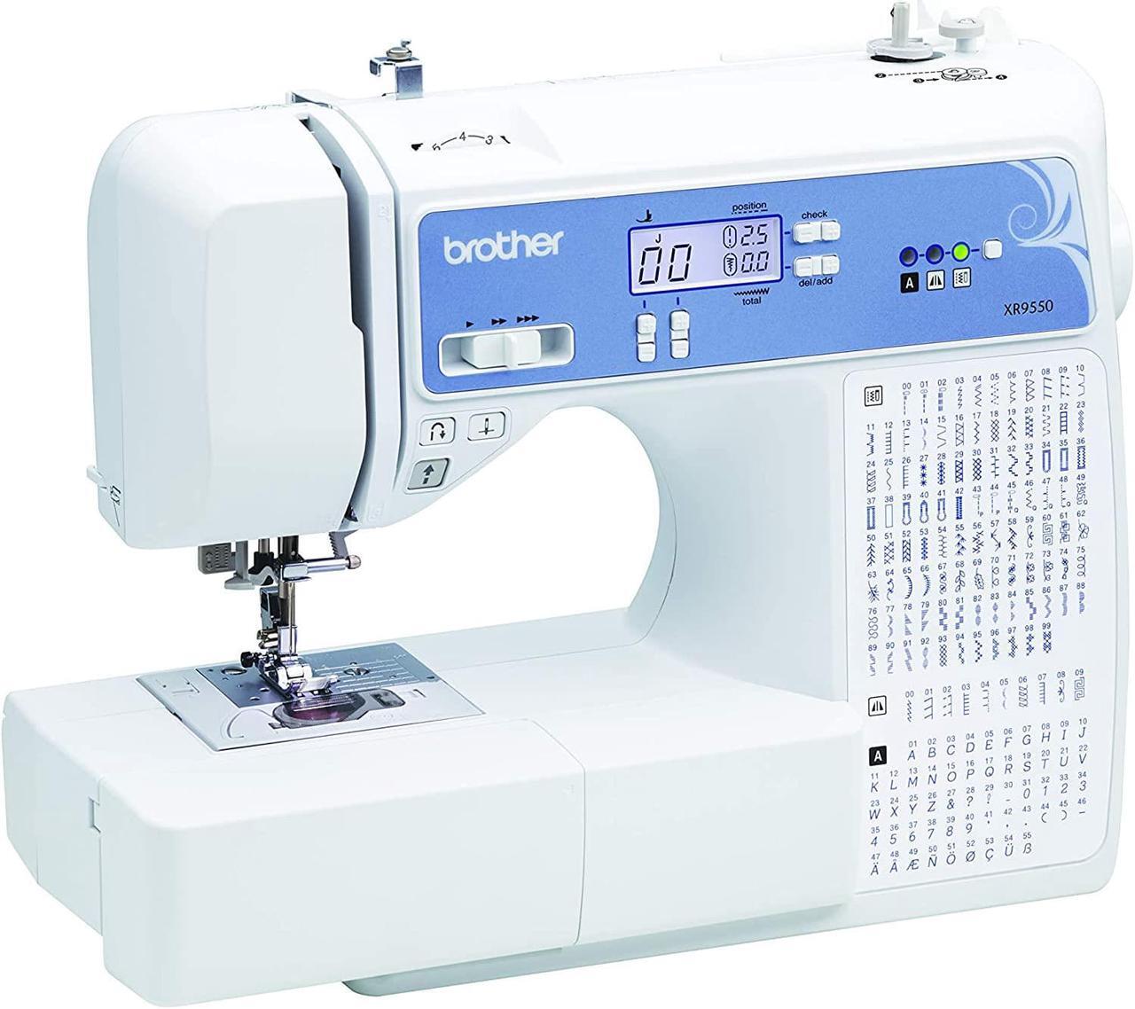 Alt view image 5 of 5 - Brother XR9550 165 Utility LCD Wide Table Sewing and Quilting Machine