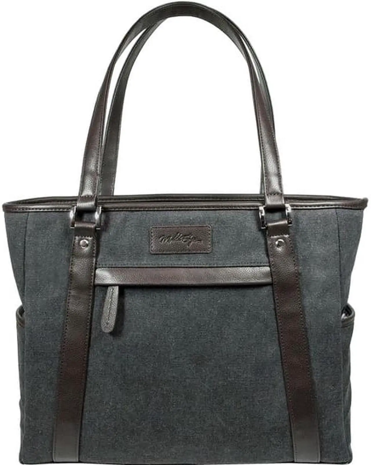 Alt view image 6 of 11 - Mobile Edge Urban Carrying Case (Tote) For 15.6" Apple Notebook - Charcoal Brown
