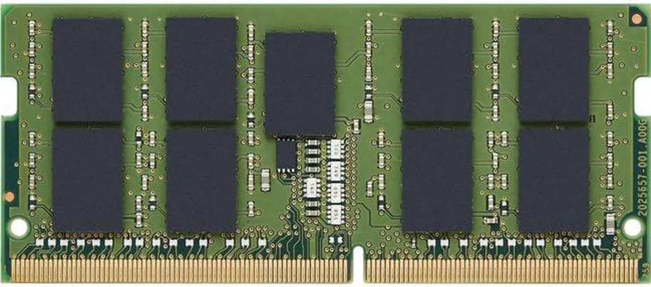Alt view image 2 of 3 - Kingston 32GB DDR4 SDRAM Memory Module - For Mobile Workstation - 32 GB - DDR4-3200/PC4-25600 DDR4 SDRAM - 3200 MHz Dual-rank Memory - CL22-1.20 V- ECC - Unbuffered - 260-pin - SoDIMM - KTL-TN432E/32G
