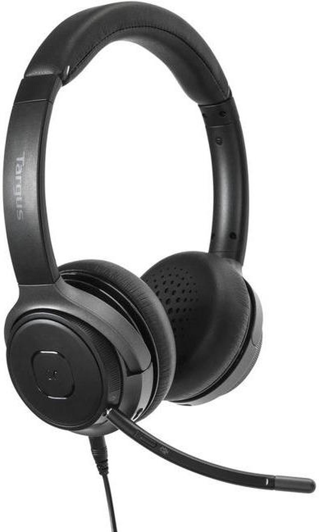 Alt view image 9 of 9 - Targus AEH104TT Wireless Bluetooth 5.0 or Wired 3.5mm AUX Connector Circumaural Wireless Bluetooth Stereo Headset