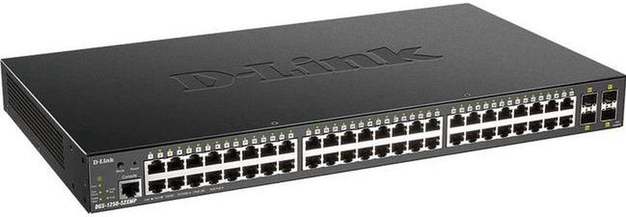 D-Link 52-Port 10-Gigabit Smart Managed PoE Switch DGS125052XMP6KV