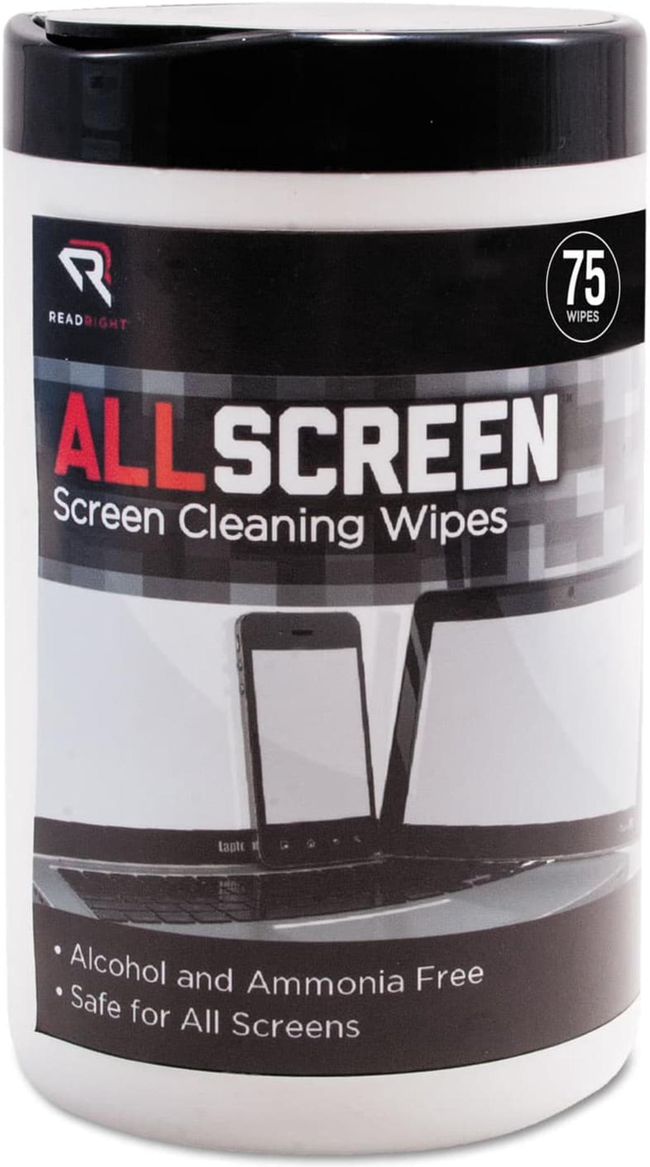 Alt view image 4 of 7 - Allscreen Screen Cleaning Wipes, 6" X 6", White, 75/tub