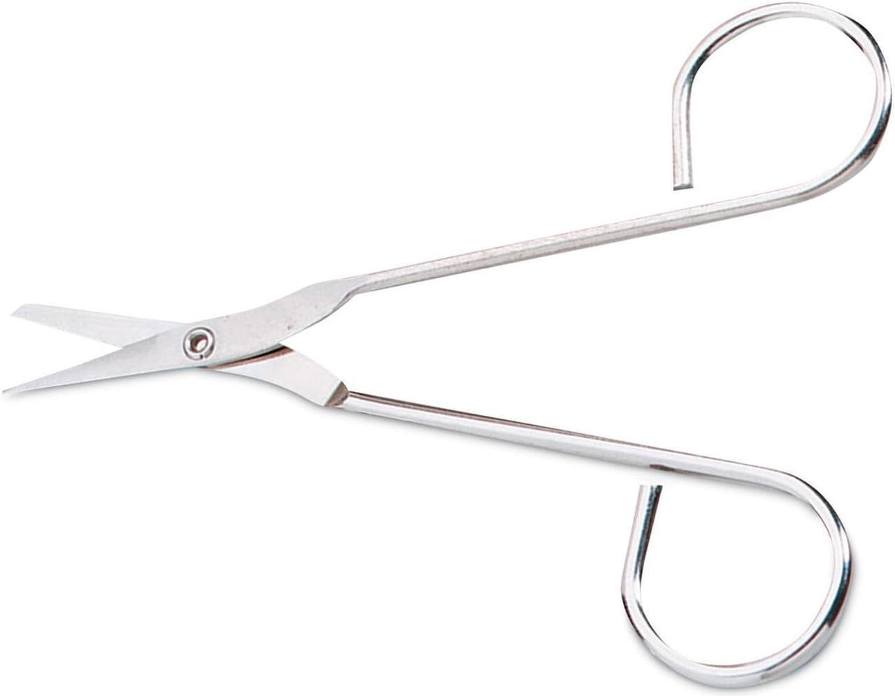 Alt view image 3 of 6 - Nickel Plated Scissors 4-1/2" Silvr