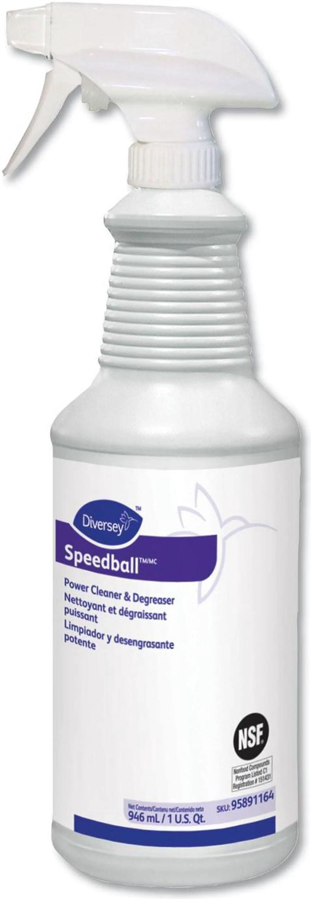 Alt view image 5 of 9 - Diversey 5891164 Speedball 2000 Heavy-Duty Cleaner, Citrus, Liquid, 1qt. Spray Bottle
