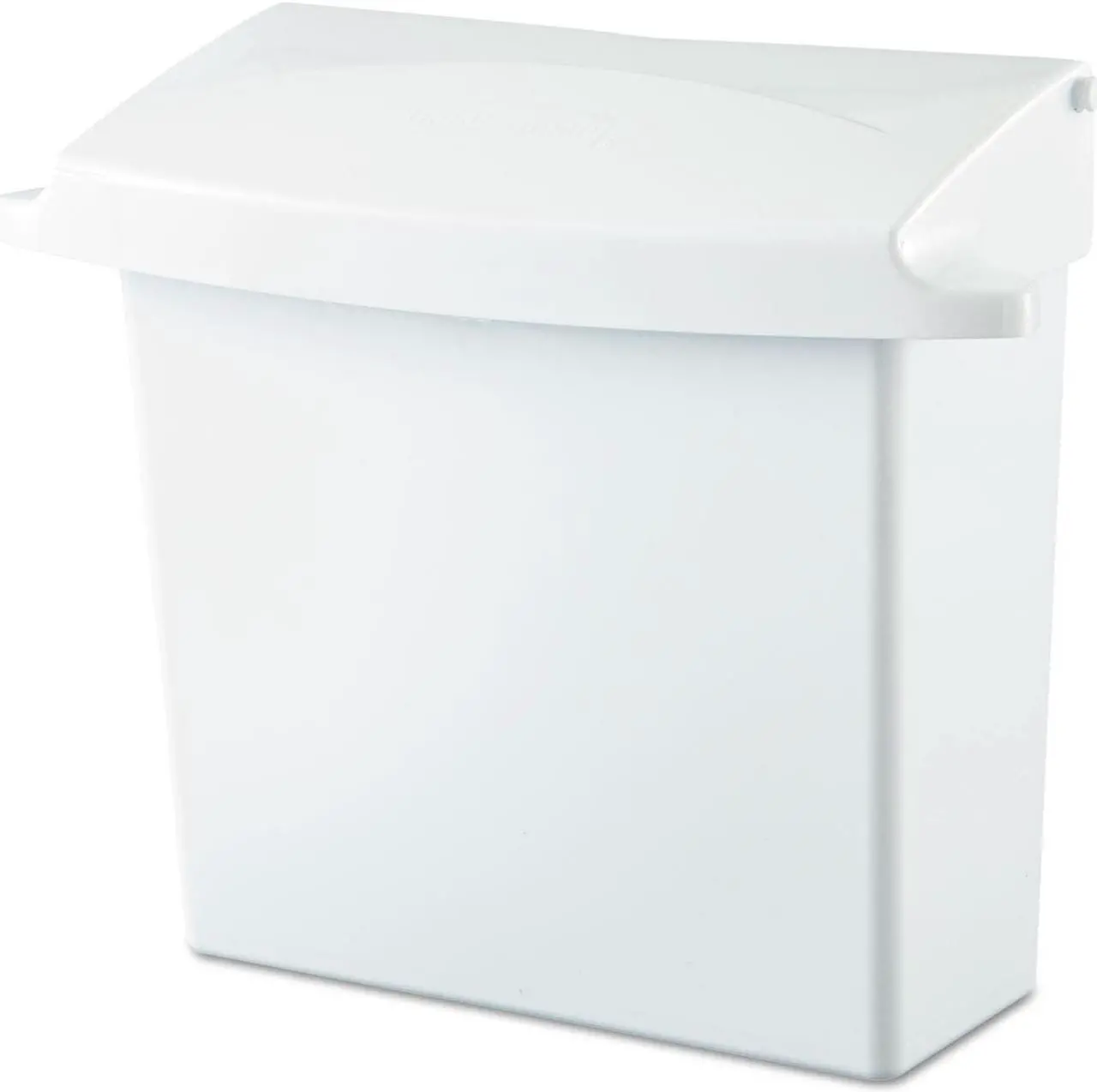 Alt view image 6 of 20 - Sanitary Napkin Receptacle with Rigid Liner Rectangular Plastic White