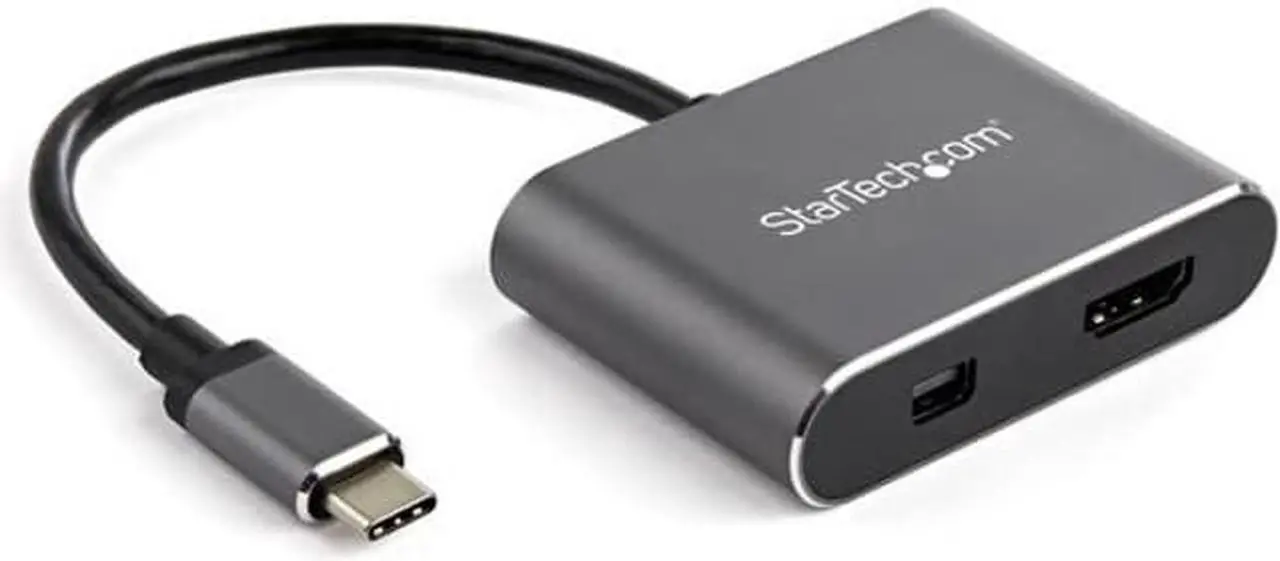 Alt view image 2 of 2 - StarTech USB-C to HDMI 2.0 or Mini DisplayPort 1.2 Multiport Video Adapter